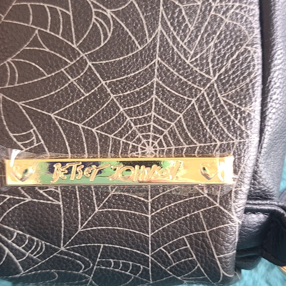NWT Betsey Johnson Spider Web Cat Backpack - Picture 5 of 14